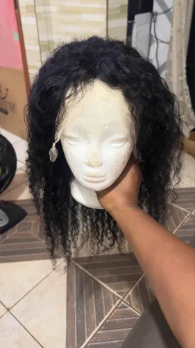 Lace front  humana ou peruca de tela com renda 