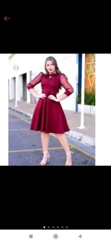 Vestido Midi Vermelho NOVO Desapego