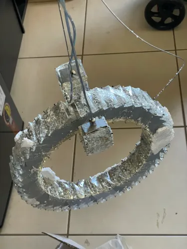 Lustre Pendente LED Cristal Argolas - Novo na Caixa