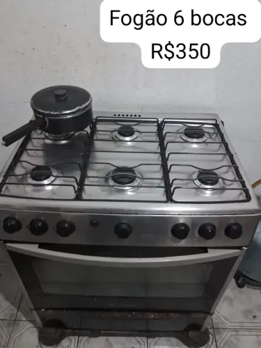 Fogão continental ,6 bocas , tudo funcionando