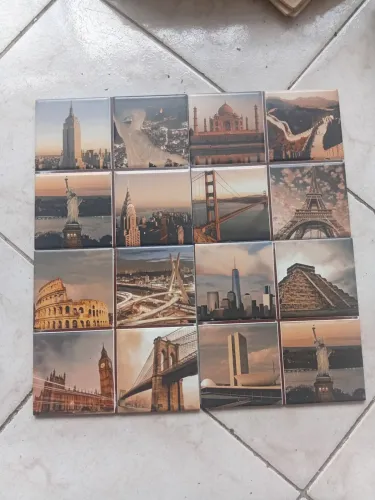 Ladrilhos com paisagens do mundo