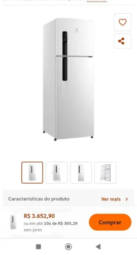 GELADEIRA REFRIGERADOR ELETROLUX 380 LITROS