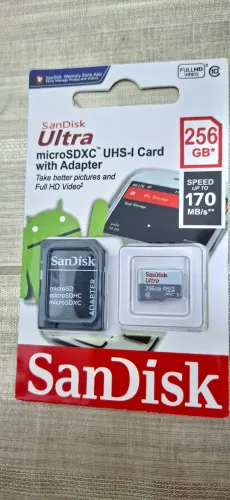 Cartão memória 256GB micro SDXC ultra Sandisk
