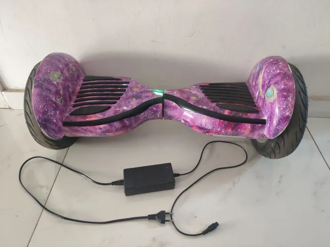 Hoverboard Roxo Galaxya 10 polegadas com bluetooth