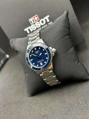 Relógio Tissot SEASTAR 1000 unissex - azul 36mm - usado