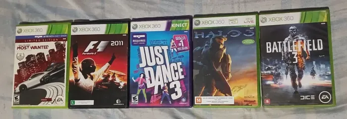 Lote 5 Jogos Xbox 360 Originais Impecáveis (Pouquíssimo Uso)