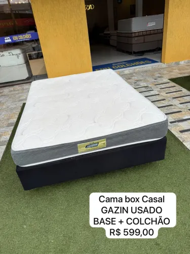 Cama Box Casal GAZIN USADO - ENTREGO 