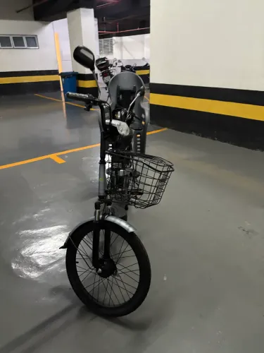 BIKE ELÉTRICA COMPLETA COM CADEIRINHA INFANTIL