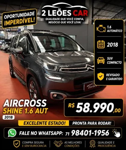 Citroen Aircross Shine 1.6 Flex 16V 5P Aut. 2018