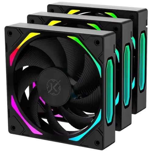 Kit 3 Cooler Fan 120mm Kalkan Halo Argb KLK00019 - WZetta