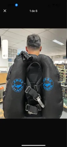 Colete equilibrador de mergulho tipo asa com válvula pneumática ? Free Shark HI Pro Max