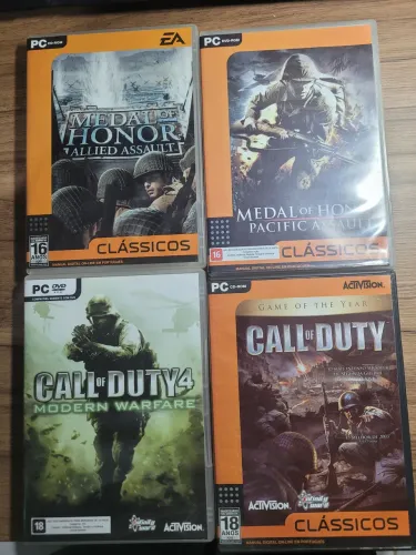 Jogos para PC ORIGINAIS Call of Duty/Medal of Honor
