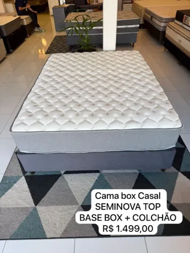 Colchão de Casal + BASE BOX TOP - Entrego!