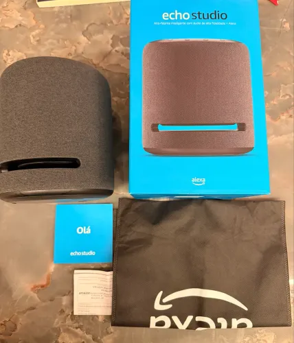 Amazon Echo Studio 1ª Geração Impecável - Na Caixa Original