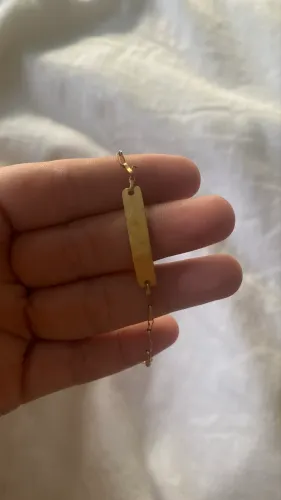 Pulseira infantil de ouro 