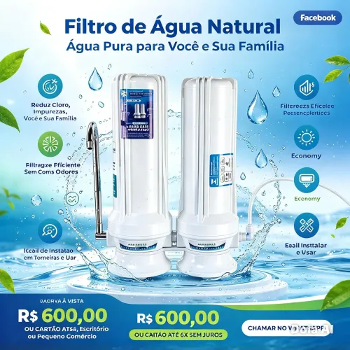 Filtro de água natural