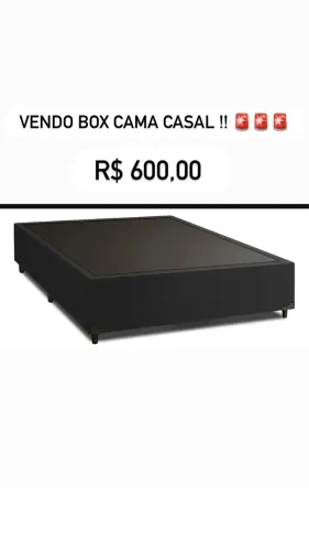 Vendo base cama box casal