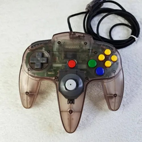 Controle Nintendo 64 Original Atomic Purple- Analógico Ótimo Translúcido. Roxo