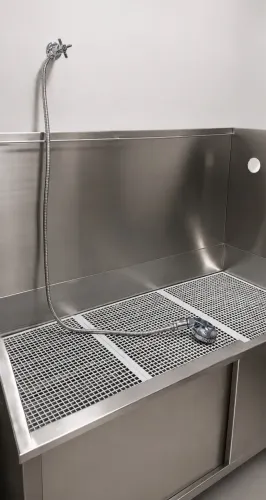 BANHEIRA DE INOX PARA PET SHOP / BANHO E TOSA - SEMINOVA