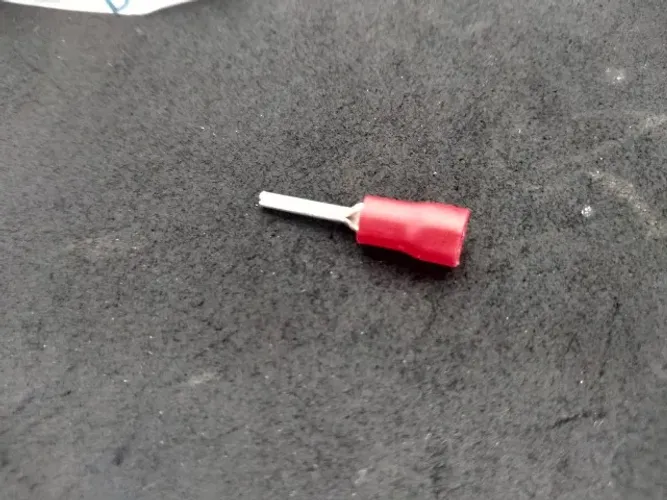 Terminal Tipo Pino Agulha Isolado Vermelho ( 100 pçs)