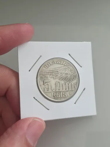 5000 Reis Prata Santos Dumont 1936