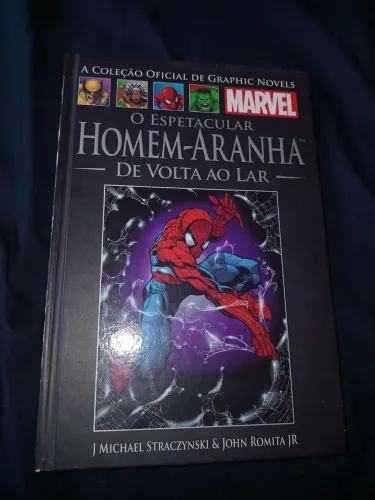 A coleção oficial de graphic novels Marvel o espetacular homem-aranha de volta ao lar
