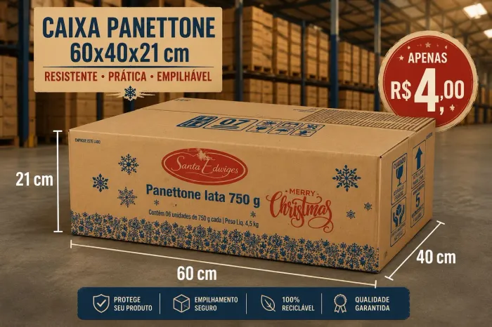 Caixa de papelao na oferta 