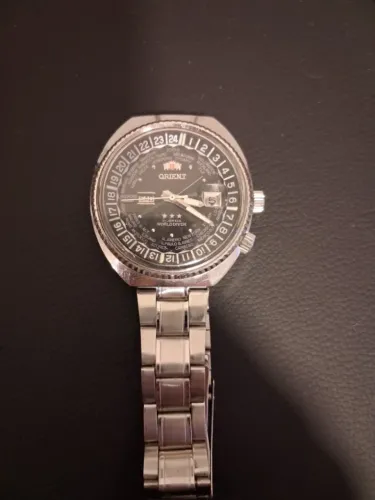 Relógio Masculino Orient World Diver Automático - Ícone Vintage dos Anos 70