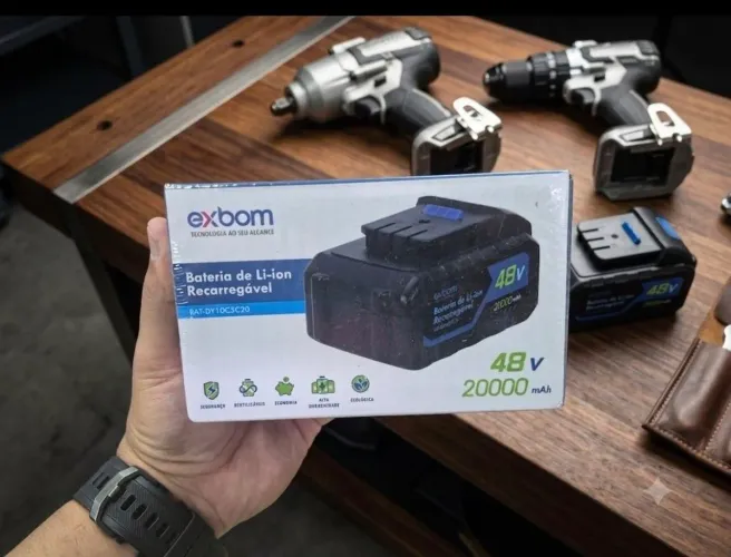 BATERIA DE LI-ION RECARREGÁVEL EXBOM 48V 20000mAh RAT-DY1OCSC20<br>
