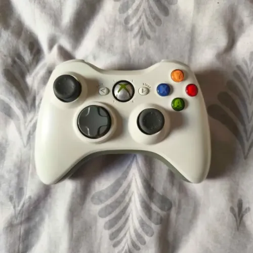Controle Xbox 360 Original Branco Ótimo Estado