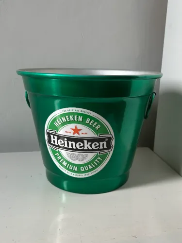 Balde para Gelo e Cervejas Heineken 6 Litros Aluminio