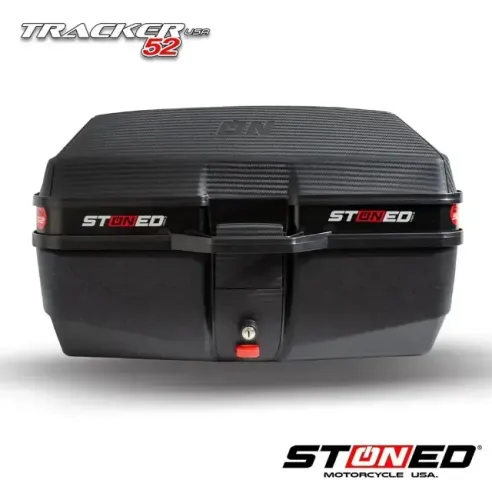 Bau Moto Stoned 52 Litros Traseiro Universal 2 capacetes 