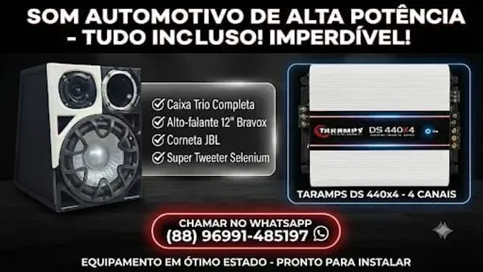Caixo trio automotiva