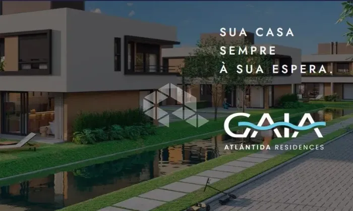 Casa à venda beira lago, com 3 quartos/dormitórios, 2 vagas/box, no condomínio Gaia Atlânt