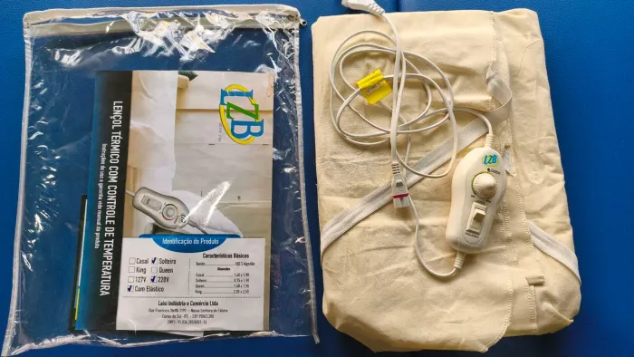 Lençol Térmico Solteiro com controle 220v marca LZB
