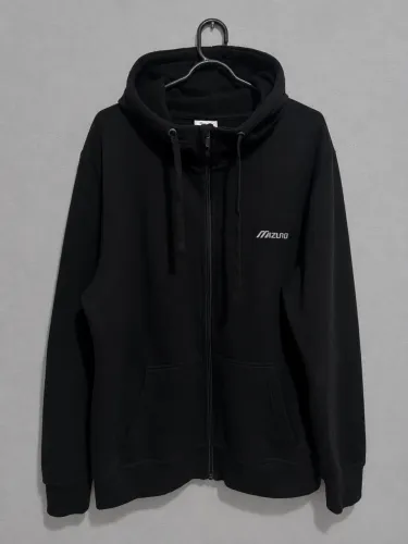 Moletom Mizuno Original com Zíper e Capuz Preto