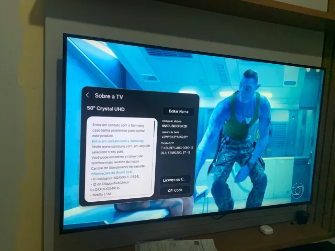 Tv Samsung 50? crystal/ painel de tv 150 colibri juriti 