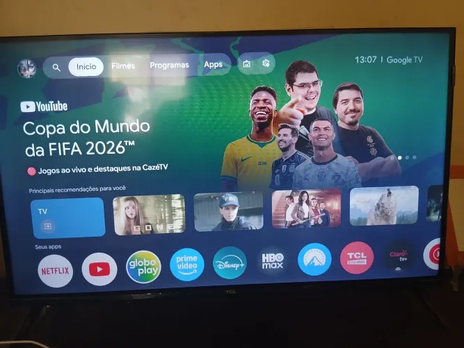 Smart tv TCL 32pol.3 meses de uso.com nota