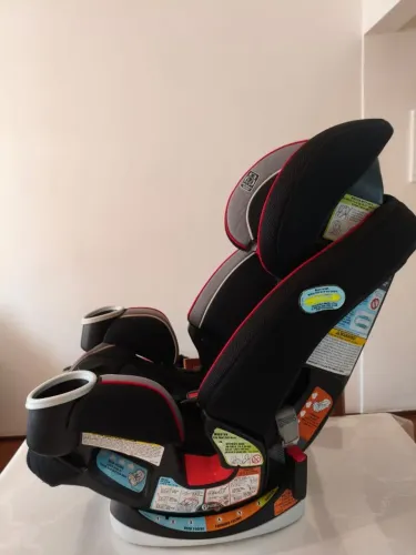 Graco Cadeira de Carro, Ever, 4 em 1 - Preto, cinza e vermelho