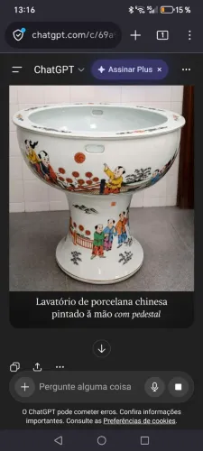 Lavabo de porcelana da China