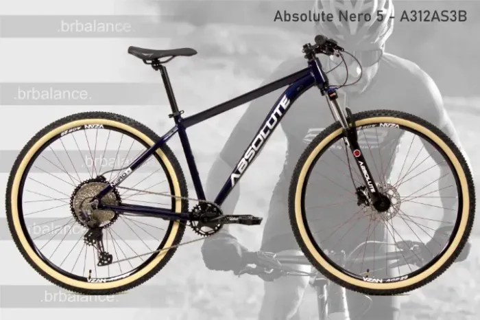 BIKE MTB 29 ABSOLUTE NERO 5 12V DEORE FREIO HID SUSP TRAVA