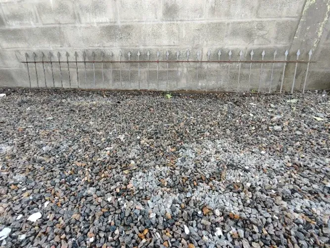 Grade de Ferro Maciço de muro metal de 305cm x 40cm reforçada barras de 10mm