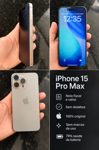 iPhone 15 pro Max - Nota fiscal e caixa 
