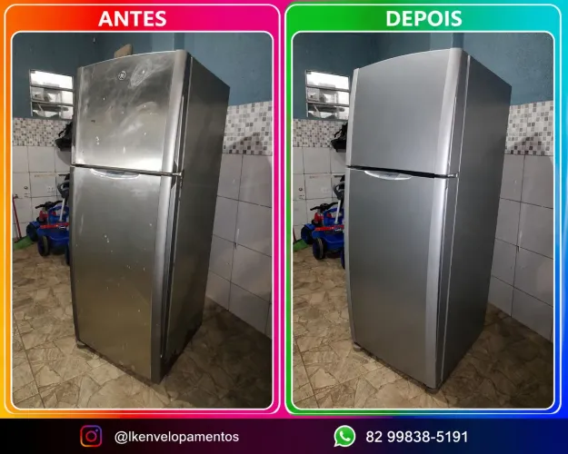 Envelopamento de Geladeira, Fogão e Armários 