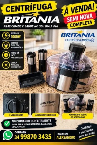 CENTRIFUGA 1000W BRITANIA . A BRAVA!