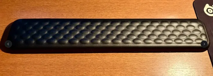 Apoio de pulso tapete para teclado viscoelástico com relevo