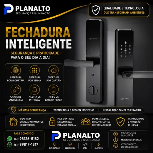 FCHADURA - ELET - WIFI E BLUETOOTH - EZVIZ - CS-DL05
