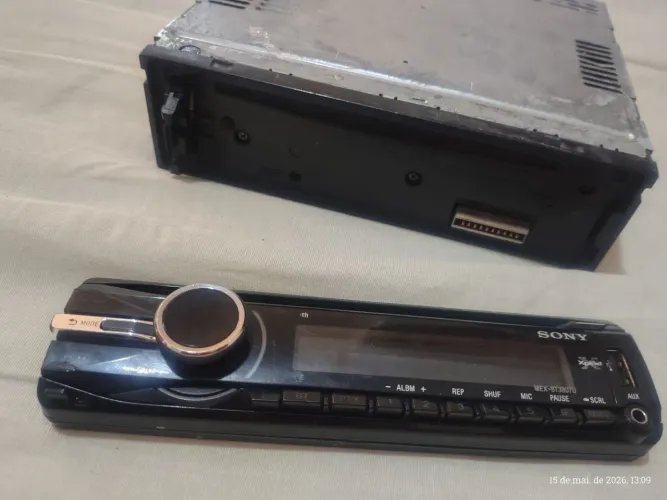 80,00 Rádio Sony explod bluetooth usb. não liga.  
