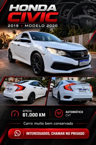 Honda Civic Sedan LX 2.0 Flex 16V Aut. 4P 2020