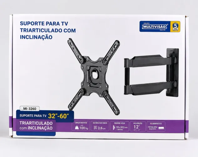 Suporte TV Articulado Multivisão MI-3260 32" a 60" - Usado